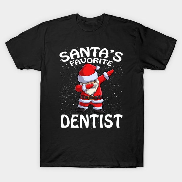 Santas Favorite Dentist Christmas T-Shirt by intelus